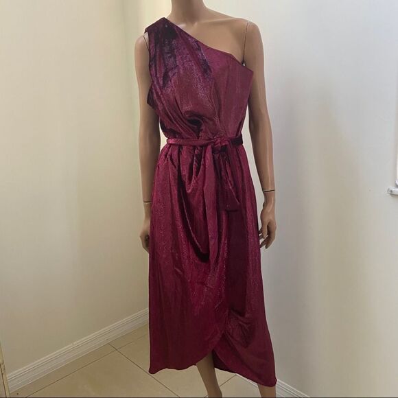 NEW Ted Baker Abinaa one shoulder midi dress XXL - Picture 6 of 16